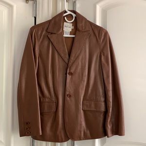 Vintage Faconnable leather jacket